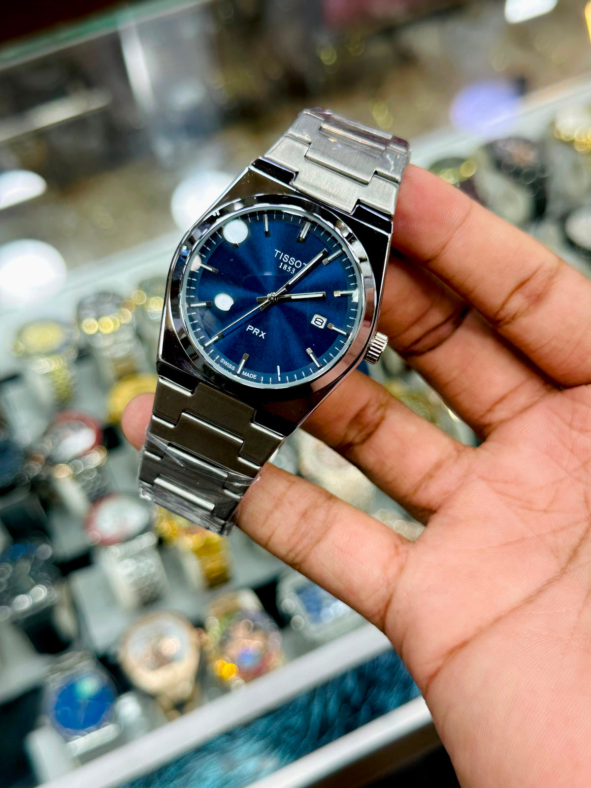 Tissot PRX Stainless Steel Automatic Watch Blue Dial